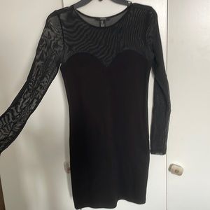 Forever 21 Bodycon Dress with Sheer Sleeves